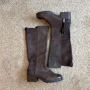 Sorel Cate Tall Leather Boots Size 8